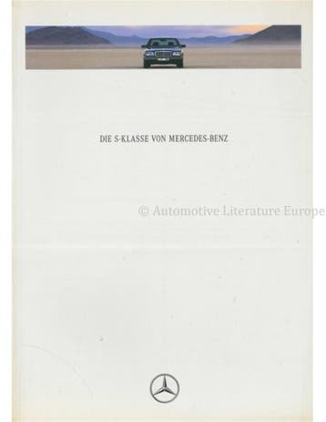 1991 MERCEDES BENZ S KLASSE BROCHURE DUITS, Boeken, Nieuw, Author