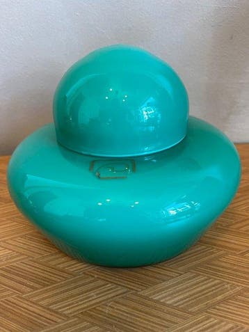 dekselvaas - Glas - Vaas in Chinese stijl, opaalkleurig