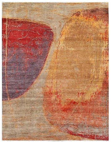 Designer tapijt met zijde - Vloerkleed - 309 cm - 245 cm, Nieuw