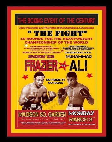 Boxeo - Joe Frazier y Muhammad Ali - 1971 - Vinyl doek, Nieuw