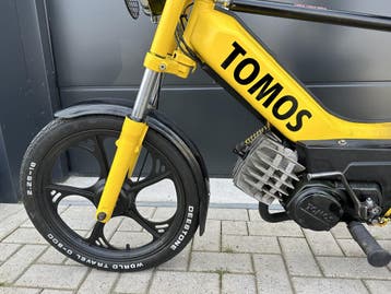 Tomos Tank stickerset (losse letters) links / rechts zwar..., Ophalen of Verzenden, Nieuw, A.J. Bromfiets Parts B.V.