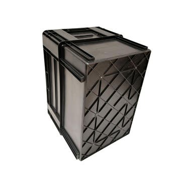 Nestbare Stapelkrat, 600x400x420 mm, euronorm, zwart, Ophalen of Verzenden