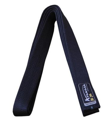Karateband deluxe satijn Arawaza | Zwart (Maat: 260), Verzenden, Nieuw, Karate, Vechtsportmateriaal