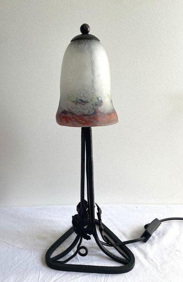 Mullaty Lyon - Bureaulamp - ijzer smeden en pâte de verre