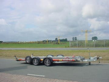 Brian James A4 Transporter afm. 450x200cm 3000kg b.j. 2022, Auto diversen, Ophalen, Gebruikt