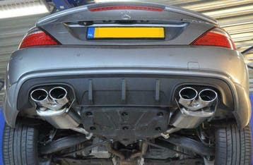 RVS Sport Uitlaat Duplex Demper Sierstuk op maat, elke auto, Ophalen