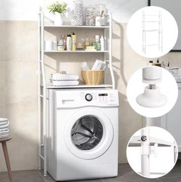 Wasmachine Opbergrek – 3-laags Badkamerrek 68×25×155 cm, Verzenden, Nieuw