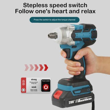 Krachtige 18V Brushless Accu Slagschroevendraaier & Boormach, Verzenden, Nieuw