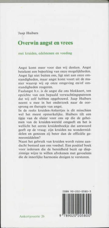 Overwin angst en vrees / Ankertjes / 26 9789020205800, Verzenden, Gelezen, J. Huibers