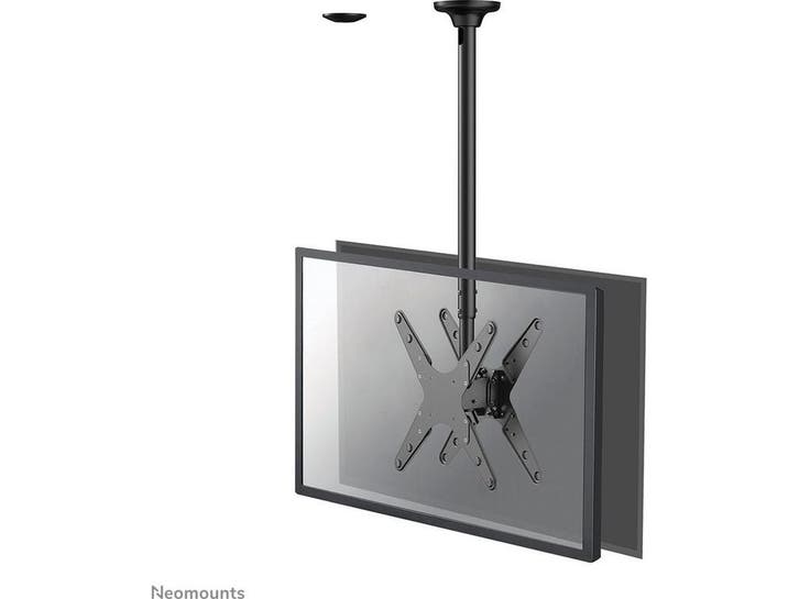Neomounts FPMA-C340DBLACK - Plafondsteun voor 2 schermen tot, Audio, Tv en Foto, Televisiebeugels, Nieuw, Verzenden