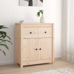 vidaXL Dressoir 70x35x80 cm massief grenenhout, Huis en Inrichting, Kasten | Dressoirs, Verzenden, Nieuw, 50 tot 100 cm, Grenenhout