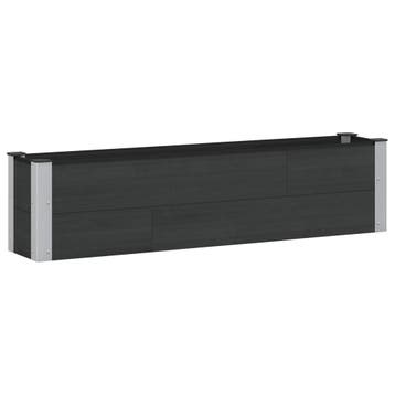vidaXL Verhoogde plantenbak Zwart 150 x 30 x 36 cm, Verzenden, Nieuw, Minder dan 60 cm, 30 tot 60 cm