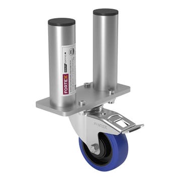 FORTEX STAGE750 dubbele poot met zwenkwiel/rem podiumhoogte, Verzenden, Nieuw