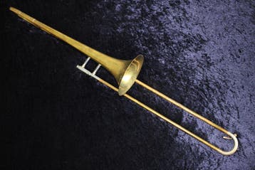 Conn 44H Vocabell Trombone 1947, Ophalen of Verzenden, Gebruikt, Tenor, Met koffer