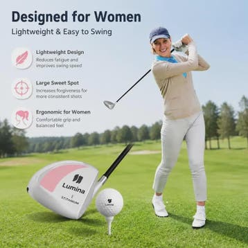 Lichtgewicht Golfclub voor Dames (12° Driver, 460CC) - Ideaa, Verzenden, Nieuw