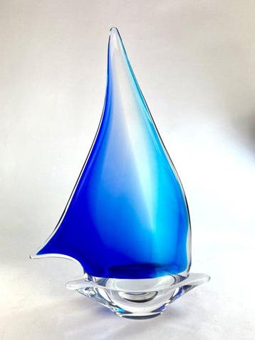 Oball - sculptuur, Scultura Barca a Vela Sommerso - 41.5 cm, Antiek en Kunst