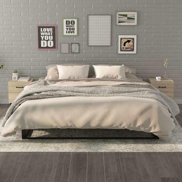 vidaXL Nachtkastjes 2 st 40x35x47,5 cm sonoma eikenkleurig, Minder dan 45 cm, Verzenden, Nieuw, Minder dan 55 cm