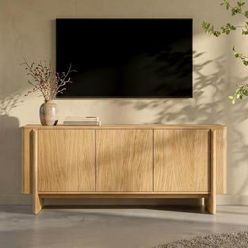 *WOONWINKEL* Eiken Dressoir Scandinavisch, Huis en Inrichting, Kasten | Dressoirs, Verzenden, Nieuw