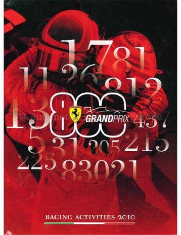 2010 FERRARI RACING ACTIVITIES JAARBOEK ITALIAANS | ENGELS, Boeken, Auto's | Boeken, Nieuw, Ferrari, Author