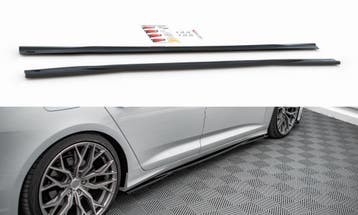 Zijskirts Audi A6 S-Line / S6 C8 Maxton Glans Zwart, Ophalen of Verzenden, Nieuw