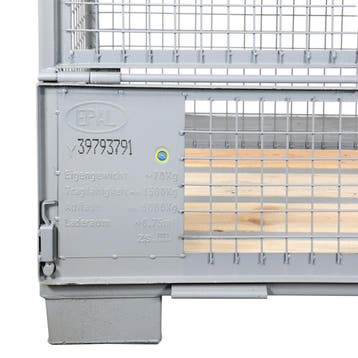 Aanbieding: Gitterbox 1240x835x970 mm (lxbxh) UIC Norm 435-3