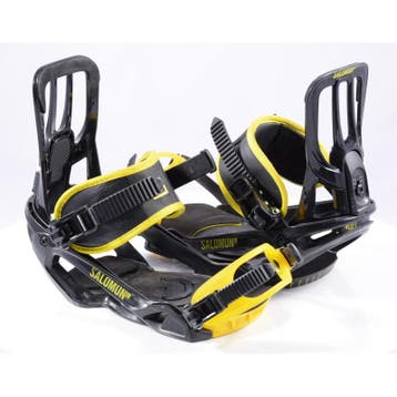 L snowboard bindingen SALOMON PACT UNITE, black/yellow (TOP, Verzenden, Gebruikt