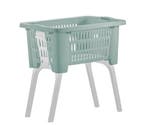 Wasmand op poten groen 38 liter 39 x 59 x 29 cm kunststof, Verzenden, Nieuw
