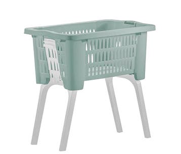 Wasmand op poten groen 38 liter 39 x 59 x 29 cm kunststof, Tuin en Terras, Droogmolens en Wasrekken, Verzenden, Nieuw