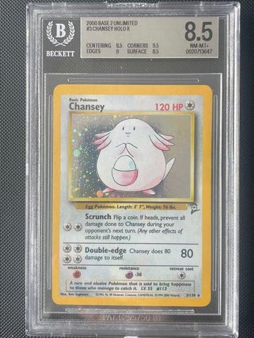 Pokémon - 1 Graded card - Chansey 3/130 Foil - Beckett 8.5 -, Nieuw