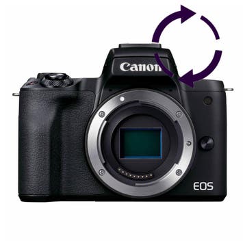 Canon EOS M50 Mark II systeemcamera Body Zwart - Tweedehands, Verzenden, Gebruikt, Canon
