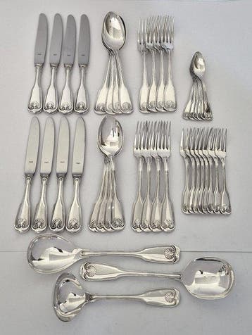 Robbe & Berking, model Augsburger Muschel - Bestekset (41) -