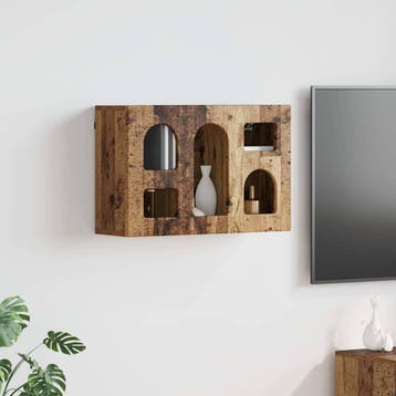 vidaXL Hangkast met plank ELST Oud hout 60 x 20 x 40 cm, Verzenden, Nieuw