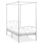 vidaXL Hemelbedframe metaal wit 120x200 cm, Huis en Inrichting, Slaapkamer | Bedden, Verzenden, Wit, Nieuw, Twijfelaar