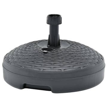 vidaXL Parasolvoet gevuld zand/water 20 L kunststof rattan, Verzenden, Nieuw, Minder dan 1 meter, Parasolvoet