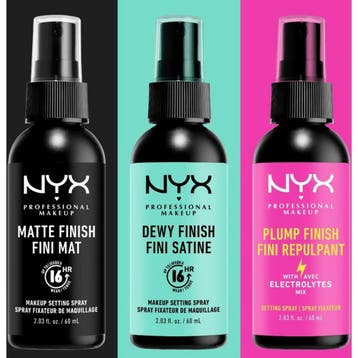 NYX Setting Spray Matte Finish - 60ml, Ophalen of Verzenden, Nieuw, Gehele gezicht, Make-up