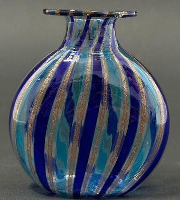 Vasetto Vintage Murano - Anni 60 - Vaas - Glas a Canne, Antiek en Kunst