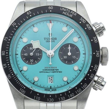 Tudor - Black Bay Chronograph Watch in Flamingo Blue -