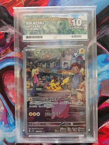 Pokémon - 1 Graded card - Pikachu 172/165 Foil, Full art -, Nieuw