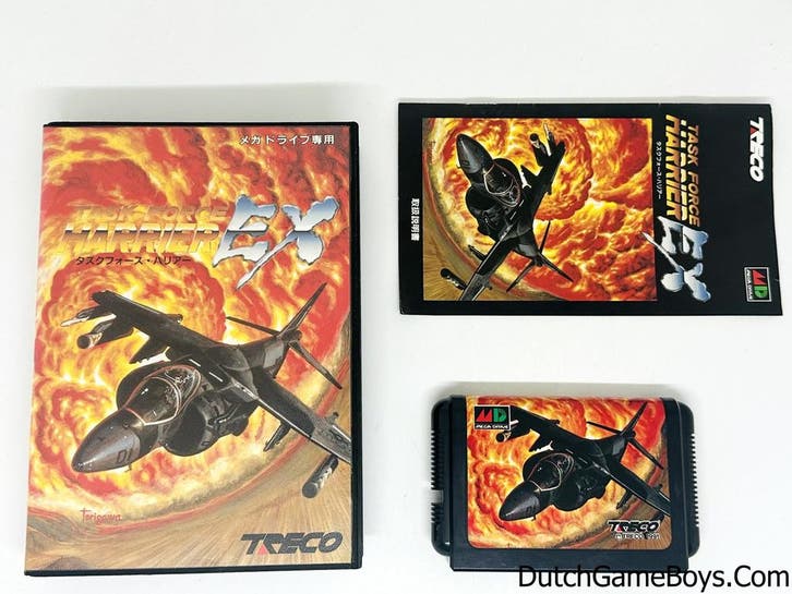 Sega Megadrive - Task Force - Harrier - EX - Japan, Spelcomputers en Games, Games | Sega, Gebruikt, Verzenden