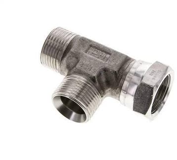 T-koppeling G1 Buitendraad x Binnendraad RVS Hydrauliek, Verzenden, Nieuw