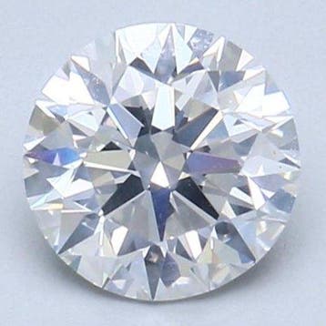 1 pcs Diamant (Natuurlijk) - 1.00 ct - Rond - E - VS2 -, Nieuw