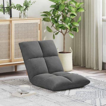 vidaXL Verstelbare vlo stoelen Donkergrijs Fluweel, Huis en Inrichting, Stoelen, Verzenden, Nieuw