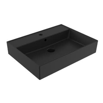 Sani Royal Wastafel Edge Keramiek Mat Zwart, Doe-het-zelf en Verbouw, Nieuw