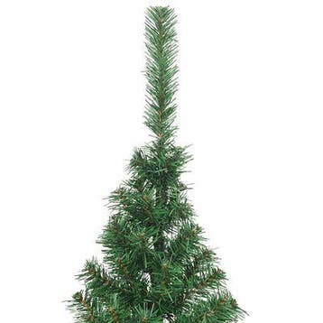 VidaXL kunstkerstboom, groen PVC, 210 cm hoog, half, Diversen, Ophalen, Nieuw