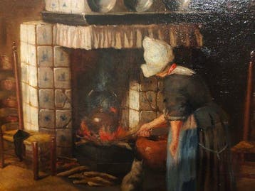 Adri Bleys (1877-1964) - Lintérieur de la cuisine