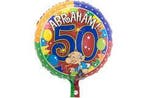 Foil Balloon Abraham 50, Verzenden, Nieuw, Feestartikel, Abraham of Sarah