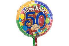 Foil Balloon Abraham 50, Hobby en Vrije tijd, Feestartikelen, Verzenden, Nieuw, Feestartikel, Abraham of Sarah