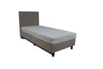 Budget Boxspring 90x200 cm - Beige - Inclusief Koudschuim, Verzenden, Nieuw, Matras
