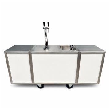 Verrijdbare uitklapbare biertap 2 kraans, Ophalen of Verzenden
