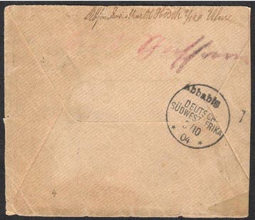Poststempel - Veldpostbrief uit Ulm met wandelstempel, Gestempeld